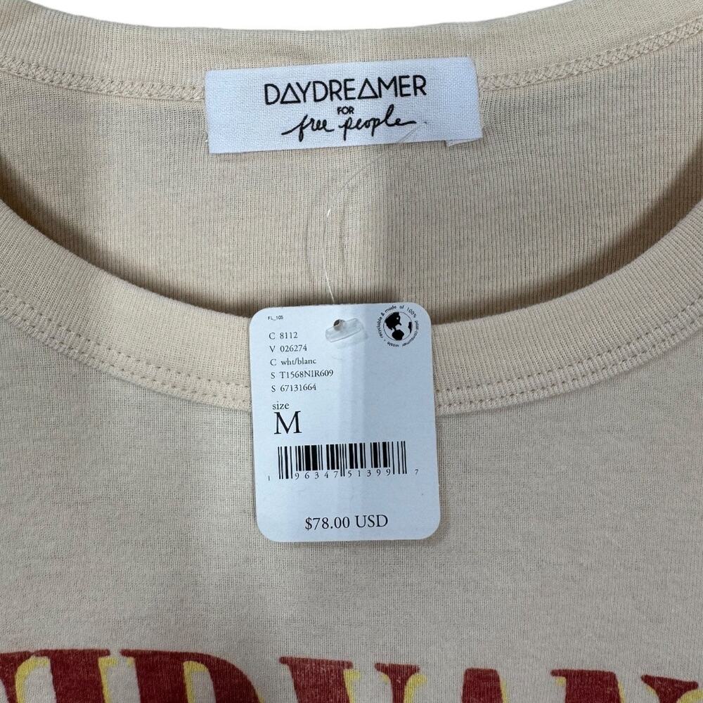 Daydreamer for Free People Nirvana Heart Shaped Box Shrunken Tee Medium New NWT - Picture 5 of 6